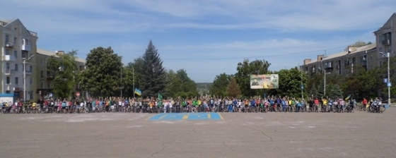 В Краматорске отпраздновали всеукраинский Велодень (видео)