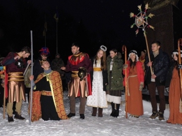 Гости из Львова показали краматорчанам необычный Рождественский вертеп