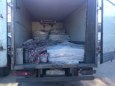 Несколько грузовиков с товаром более, чем на миллион гривен, задержала СБУ в районе села Константиновка