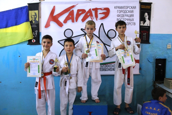 На кубке Донцекой области по карате до краматорчане набрали больше всех призовых мест
