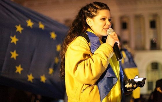 На Евромайдане переформатировали руководство, а координатором стала певица Руслана