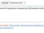 Google предлагает &quot;заменить&quot; Добкина на Путина 