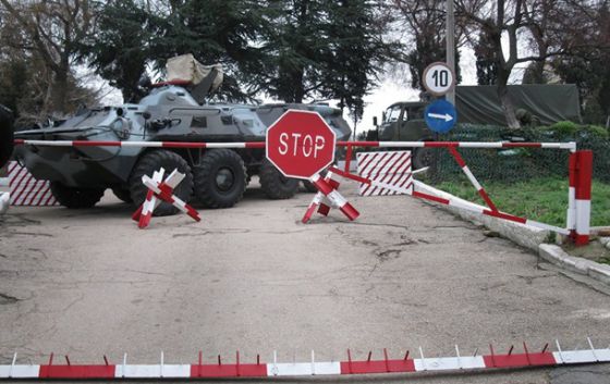 В Крыму захвачены штабы погранвойск