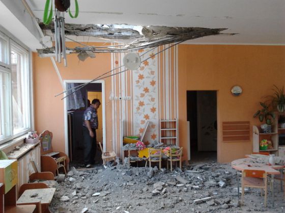В Краматорске разбили детский сад &quot;Катюша&quot;