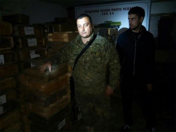В Славянске обнаружен крупный склад боеприпасов из России