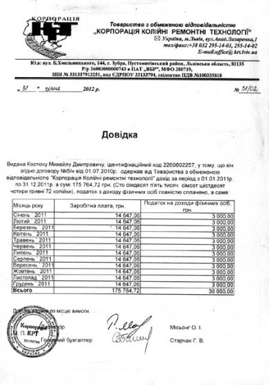 Нечистая на руку фирма из Львова платит губернатору &quot;зарплату&quot; 