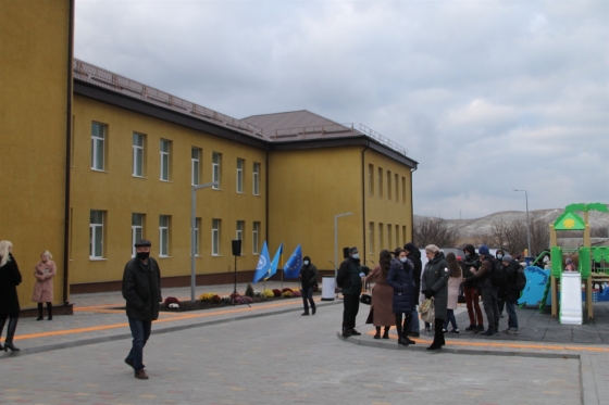 Общежитие для переселенцев в реконструированной школе Краматорска