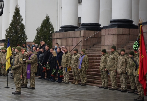 У Краматорську попрощалися із загиблим солдатом Валерієм Геровкіним