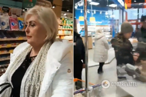 &quot;Вкусно жрет и при параде!&quot; Одиозную Штепу поймали в киевском супермаркете, она в панике сбежала (видео)