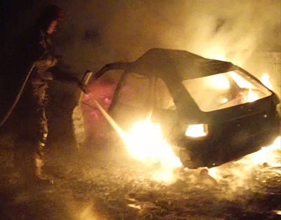 У Краматорську та районі палали оселі, автівки й ліси, в тому числі внаслідок обстрілів (фото)