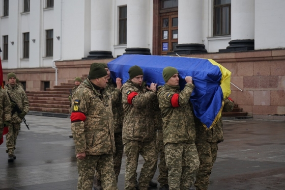 У Краматорську попрощалися із загиблим солдатом Валерієм Геровкіним
