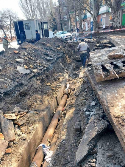 Тепловики закончили ремонт в Старом Городе
