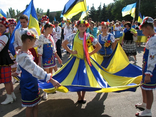 Краматорск отметил День Независимости Украины народным маршем