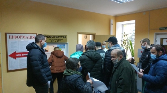 В Краматорске наблюдаются длинные очереди в Центр переливания крови
