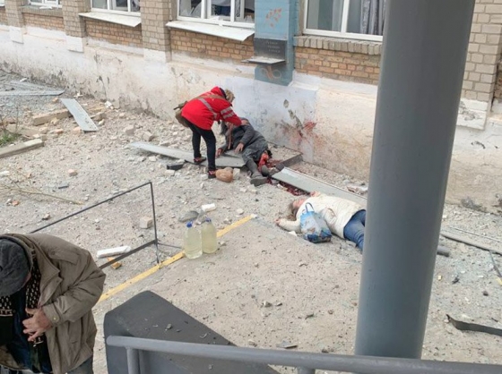 Оккупанты обстреляли место раздачи гуманитарной помощи в Угледаре