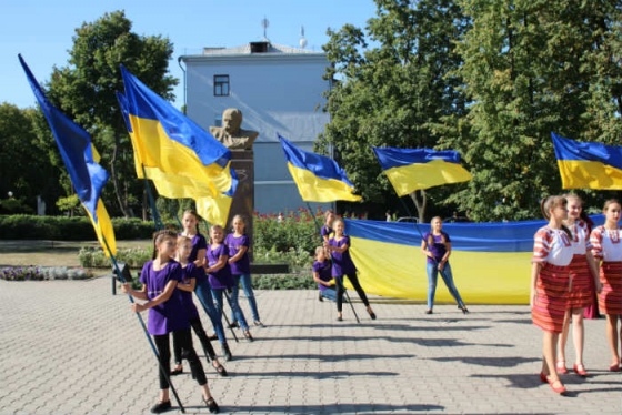 Краматорск присоединился к празднованию Государственного Флага Украины 