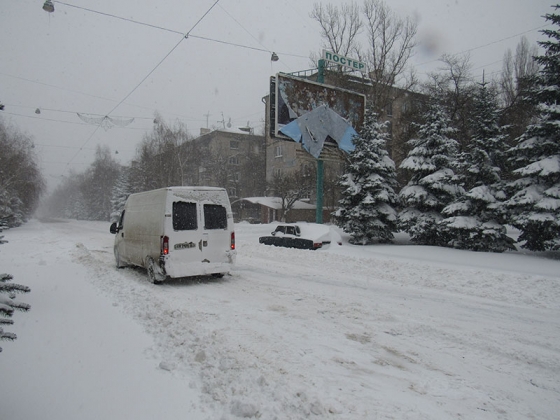 снег в Краматорске