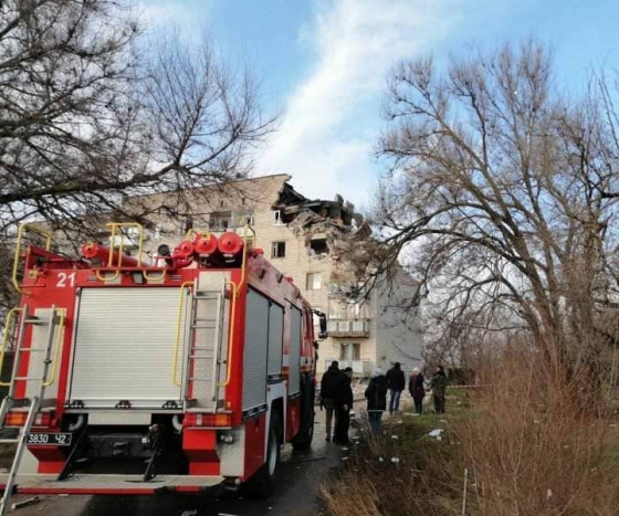 В Новой Одессе взрывом газа разрушены два этажа жилой пятиэтажки 