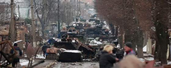 Вулиця міста Буча під Києвом зараз (фото)