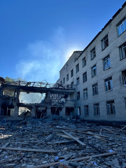 Ракетного удару окупантів по психіатричній лікарні