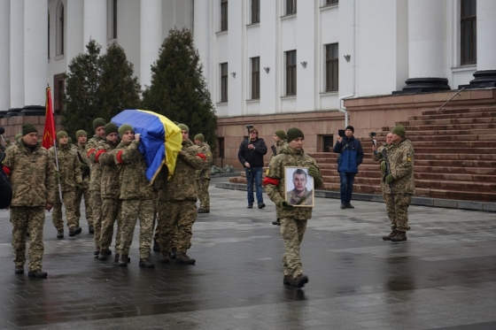 У Краматорську попрощалися із загиблим солдатом Валерієм Геровкіним