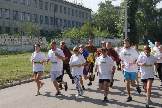 В Краматорске состоялся забег «Шаную воїнів, біжу за героїв України»