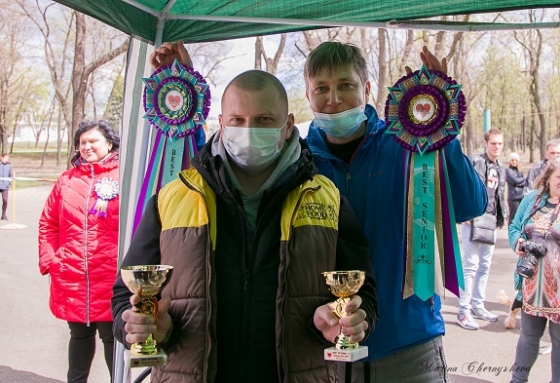 В Краматорске в парке им. Пушкина прошла выставка собак