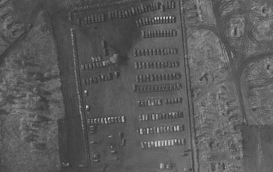 Опубликованы фото военного лагеря РФ возле Украины