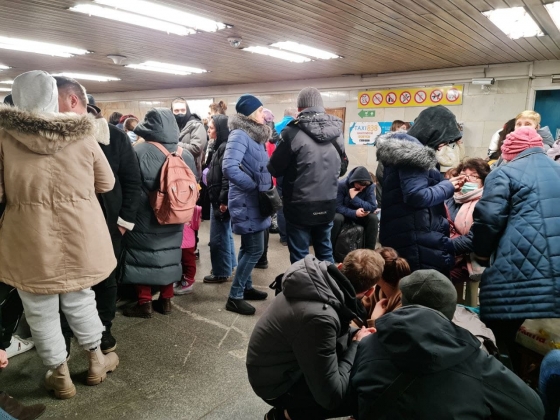 Бомбоубежище на станции метро 