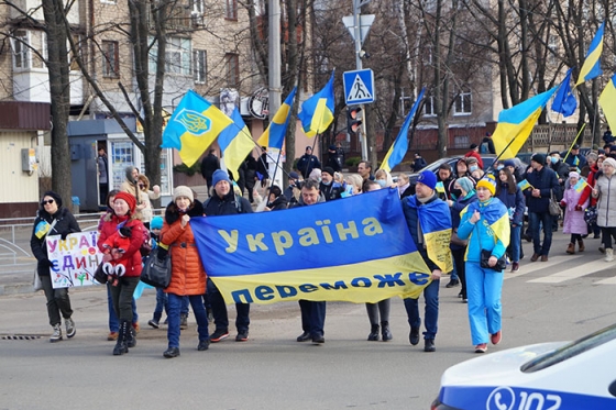 В Краматорске прошел патриотический «Марш Единства»