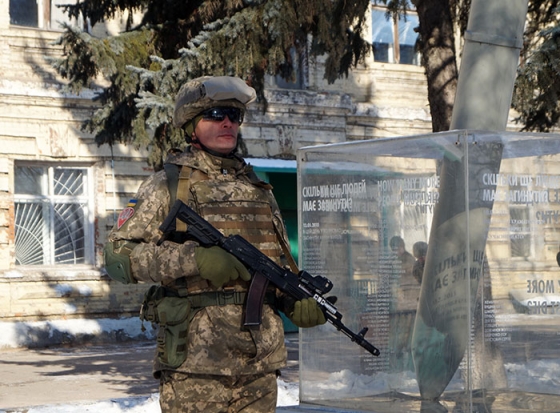 В Краматорске военные и гражданские почтили память жертв обстрела 10 февраля 2015 года