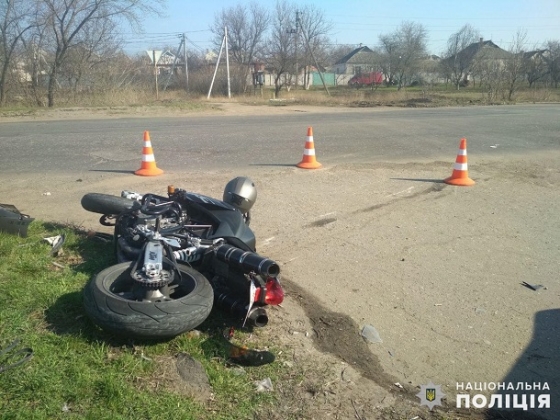 Между Краматорском и Славянскои произошло ДТП с участием мотоцикла
