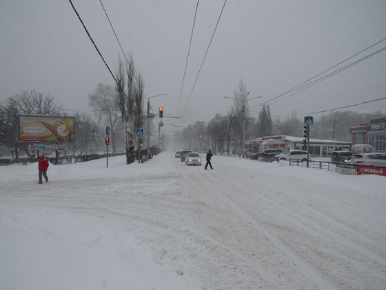 снег в Краматорске