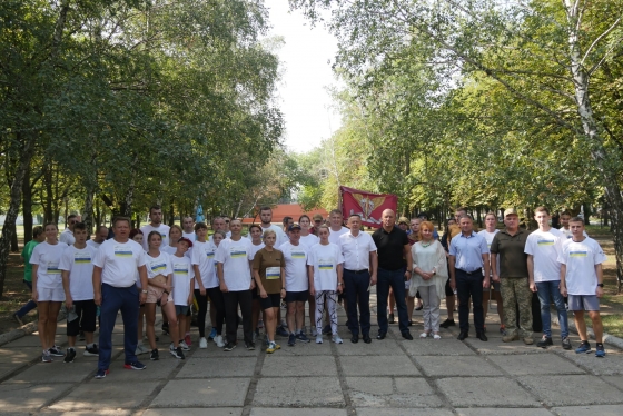 В Краматорске состоялся забег «Шаную воїнів, біжу за героїв України»