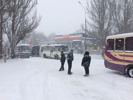 снег в Краматорске