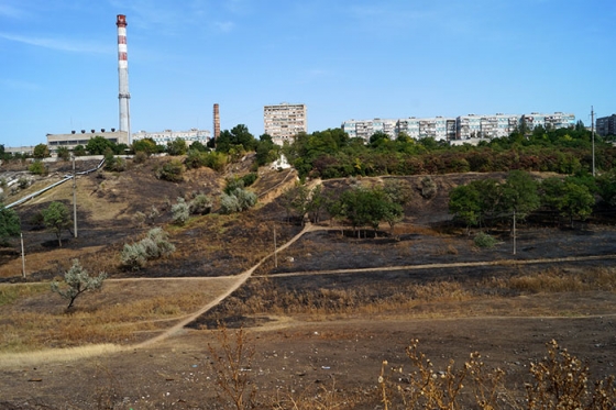 Кутовая балка после пожара 2 сентября.
