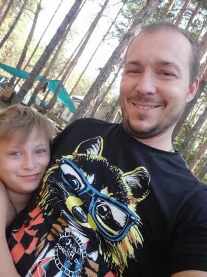 Андрей с сыном