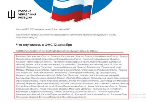 Кіберпідрозділи ГУР МО зламали Податкову службу РФ: Знищено усю базу даних та її резервні копії