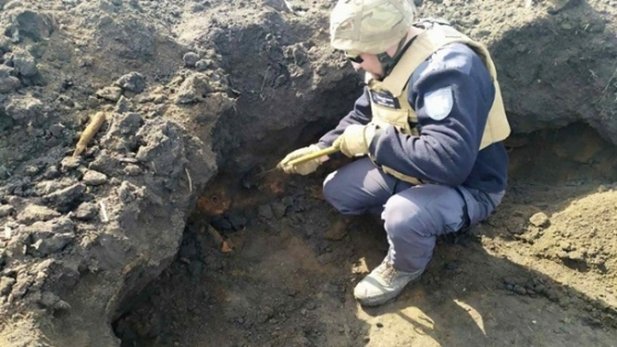В Днепропетровской области нашли в поле более 100 мин