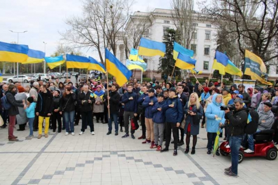 В Краматорске прошел марш единства 