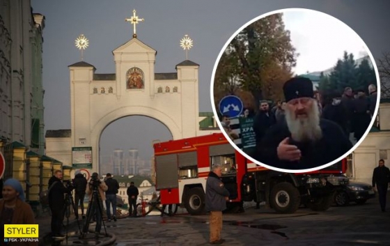 &quot;А вас побить, нє?&quot;: монахи горящей Лавры набросились на журналистов