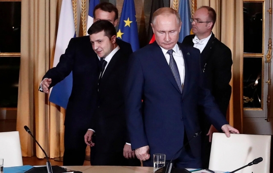 В Париже началась личная встреча Зеленского и Путина, - СМИ