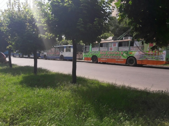 В Краматорске остановились троллейбусы