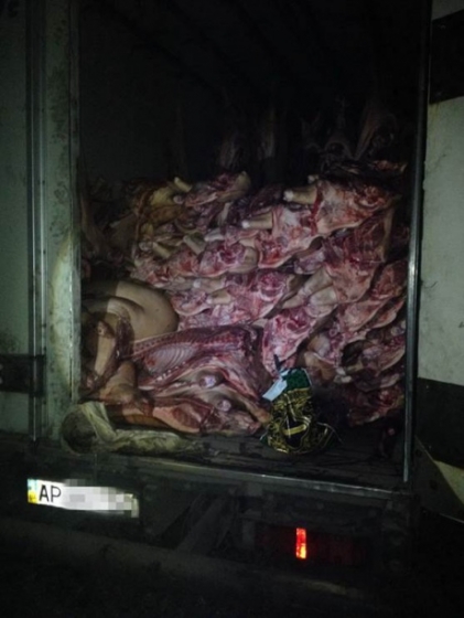В АТО задержали 13 тонн контрабандного мяса