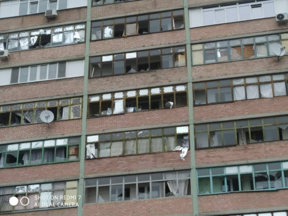 Ночной обстрел Краматорска 