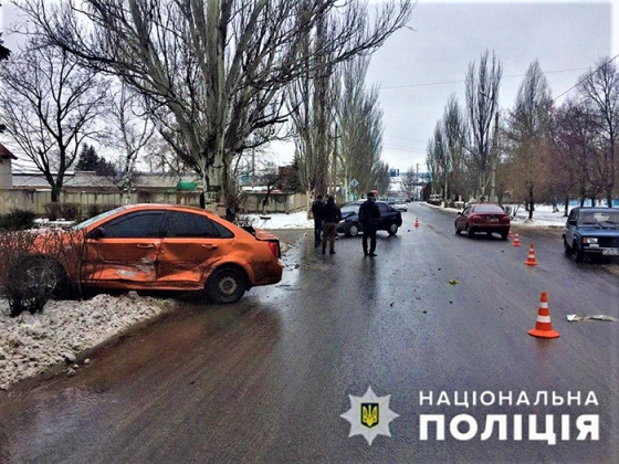 В Краматорске произошло ДТП с участием трех автомобилей