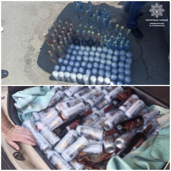7 разів минулого тижня патрульні виявляли заборонену в обігу алкогольну продукцію