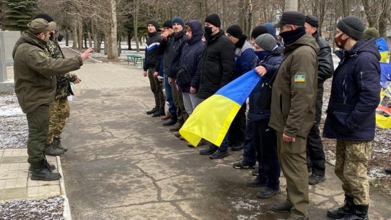В Константиновке добровольцы терробороны приняли присягу
