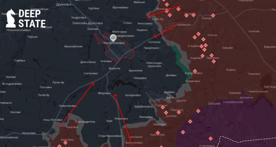 Рашисти значно посилили обстріли Костянтинівки, але жодних спроб фізично зайти до міста не було, - DeepState