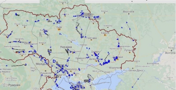 Залужний показав схему ранкових російських ударів по Україні